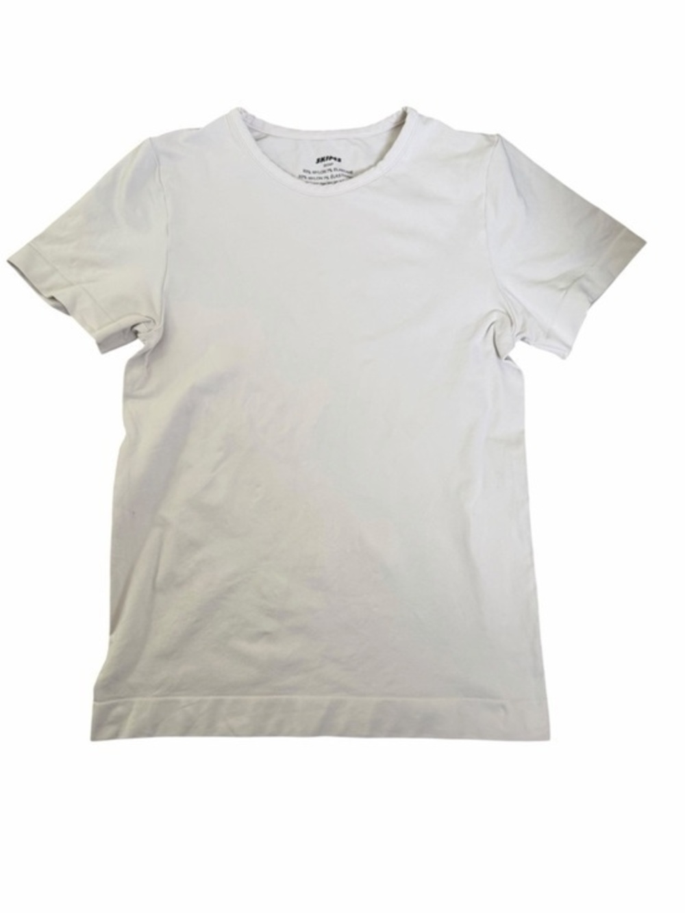 SKIMS Light Gray Short Sleeve Crew Neck Tee Soft Stretch Top Size S
